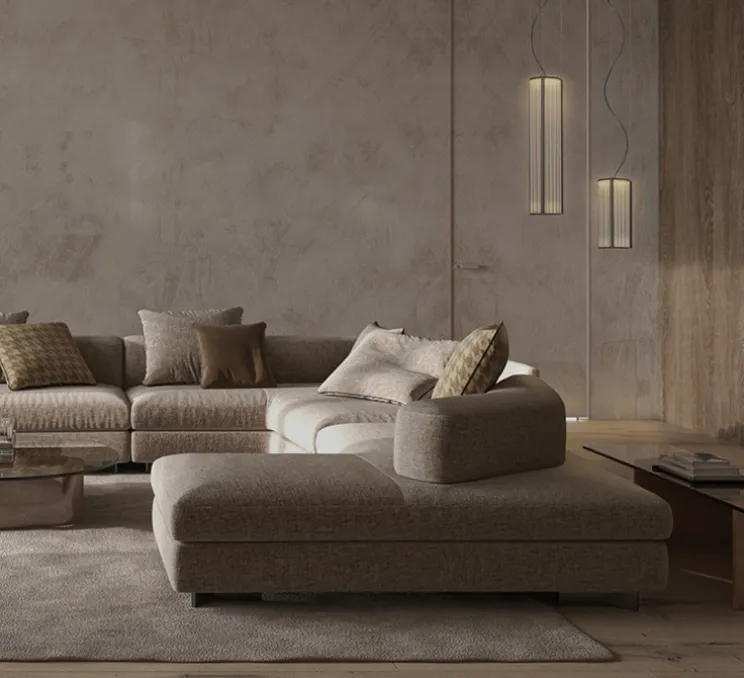 Suspension, Totem II, transparent, bronze satiné, LED, dim, 2700K, 1520 lm, Ø13,5cm, H51cm - Alma light