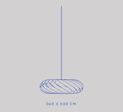 Suspension, TR5, bouleau, Ø60cm, H20cm - Tom Rossau