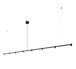 Suspension, Trace Chandelier 3.0, noir, LED, dim, 2700K, 1730 lm, L235cm, H5cm - Wever&Ducré