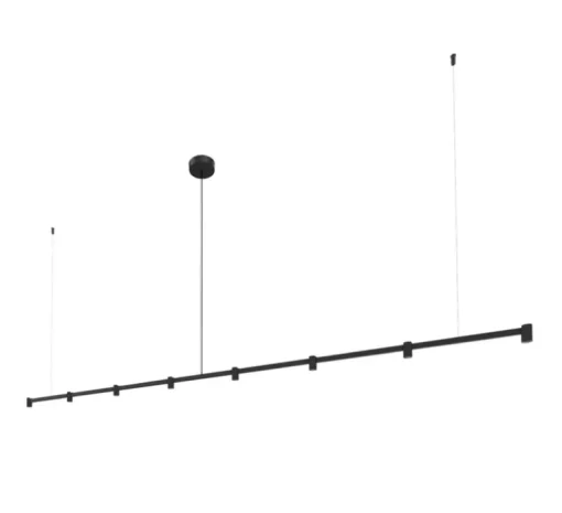 Suspension, Trace Chandelier 3.0, noir, LED, dim, 2700K, 1730 lm, L235cm, H5cm - Wever&Ducré