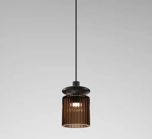 Suspension, TREAD SP, terre brûlé, transparent, LED, dim, 2700K, 1500 lm, Lcm, H22cm - Vistosi