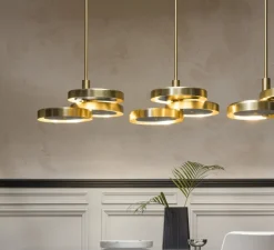 Suspension, Triarc, laiton, noir, 2700K, Ø64cm, H24cm - Bert Frank