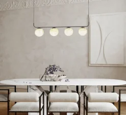 suspension, Tribeca, noir, LED, 2700K, 270lm, Ø76cm, H25cm - Alma light