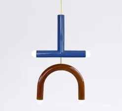 Suspension, TRN C2, denim, marron, L35cm, H63cm - Pani Jurek