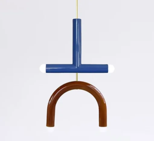 Suspension, TRN C2, denim, marron, L35cm, H63cm - Pani Jurek