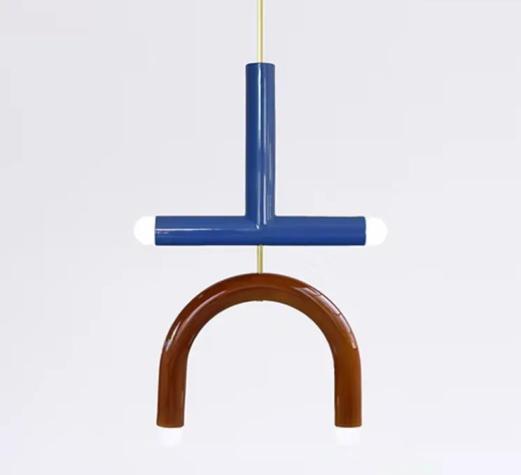 Suspension, TRN C2, denim, marron, L35cm, H63cm - Pani Jurek