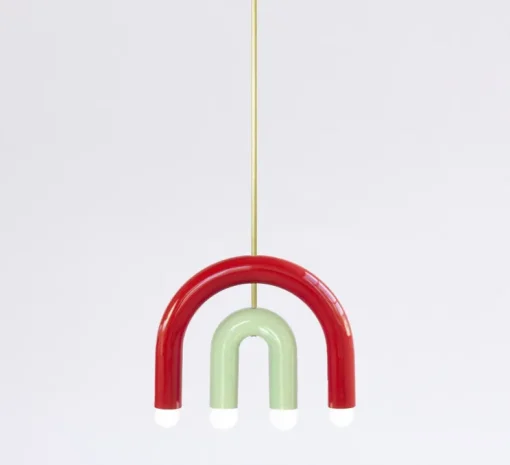 Suspension, TRN C1, rouge, pistache, L36cm, H28cm - Pani Jurek
