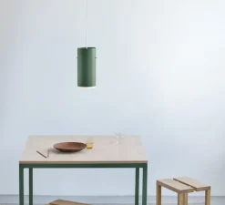 Suspension, Tube, large, vert sapin, Ø28cm, H14cm - Moebe