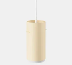 Suspension, Tube, petit, beige, Ø16cm, H8cm - Moebe