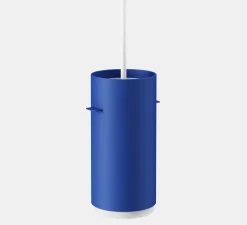 Suspension, Tube, petit, bleu profond, Ø16cm, H8cm - Moebe