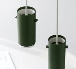 Suspension, Tube, petit, vert sapin, Ø16cm, H8cm - Moebe