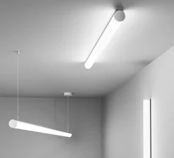 Suspension, TUBO 60, blanc, LED, dim, 3000K, 3550 lm, L121cm, H6cm - XAL