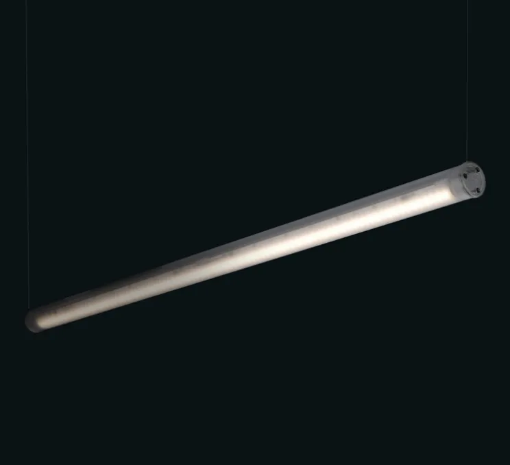 Suspension, Tubo 50 On/Off, Low Output , givré, LED, 2700K, 4200lm, L175,2cm, H5cm - O/M Light