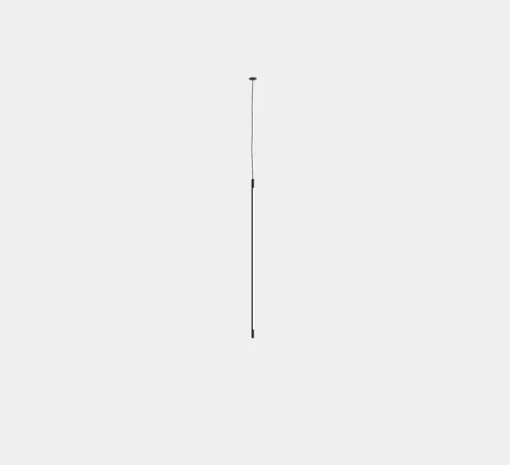 Suspension, Tubs Modular Single, noir, LED, dim, 3000K, 1127 lm, Ø1,6cm, H90cm - LEDS C4