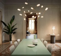 Suspension, Tulip 7 Round, prisma, laiton, L100cm, H330cm - Slamp