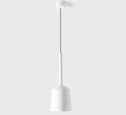 Suspension, Tulip Bloom Suspended Surface Power Feed 1x, blanc, Ø14,8cm, H18cm - Modular