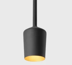 suspension, Tulip Blossom, noir et or, Ø10,9cm, H18cm - Modular Lighting