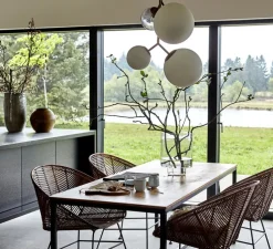 Suspension, Twice, opal, blanc, laiton, H70cm - House Doctor