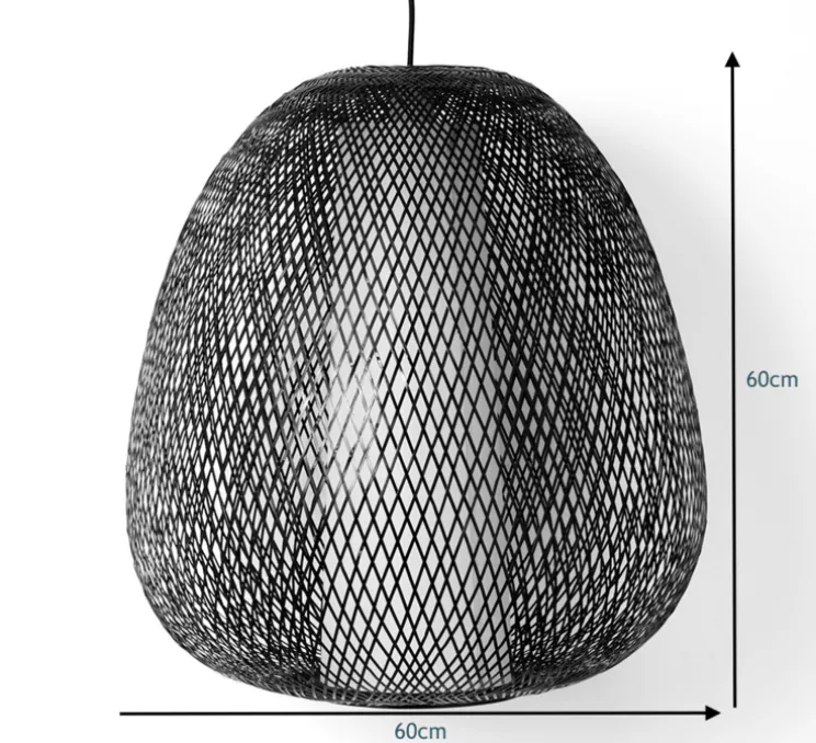 Suspension, Twiggy Egg, noir, Ø60cm, H60cm - Ay Illuminate