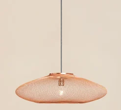 Suspension, UFO, Small, full, cuivre, Ø40cm, H12cm - Atelier Robotiq