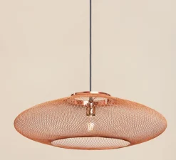 Suspension, UFO, Small, full, cuivre, Ø40cm, H12cm - Atelier Robotiq