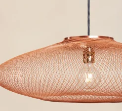 Suspension, UFO, Small, full, cuivre, Ø40cm, H12cm - Atelier Robotiq