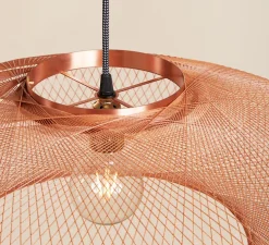 Suspension, UFO, Small, full, cuivre, Ø40cm, H12cm - Atelier Robotiq