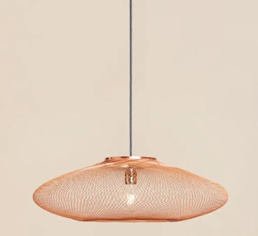 Suspension, UFO Full Large, cuivre, Ø80cm, H24cm - Atelier Robotiq