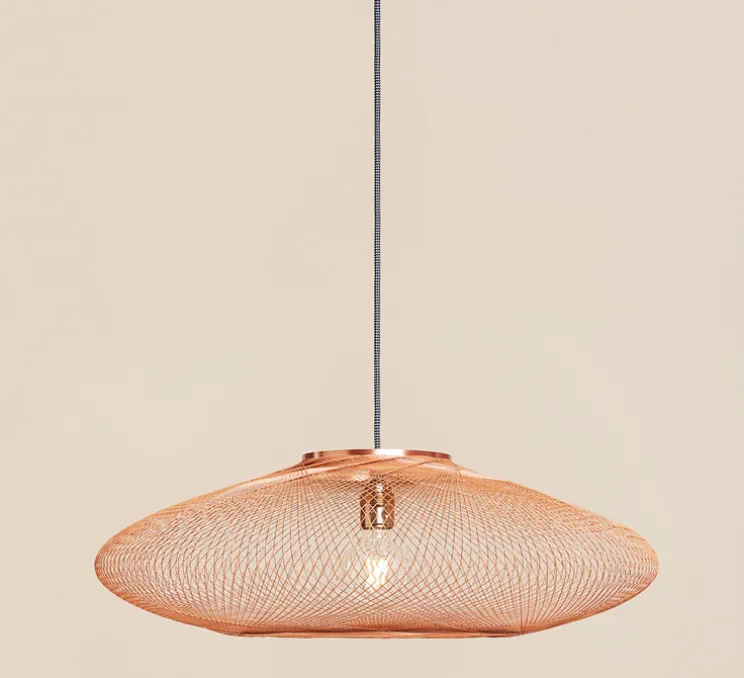 Suspension, UFO Full Large, cuivre, Ø80cm, H24cm - Atelier Robotiq