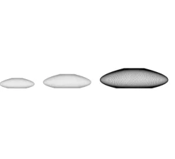 Suspension, UFO Full Large, noir charbon, Ø80cm, H24cm - Atelier Robotiq