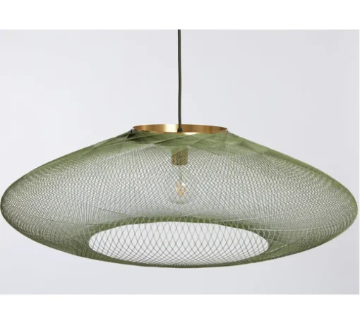 Suspension, UFO full, medium, vert, Ø60cm, H18cm - Atelier Robotiq