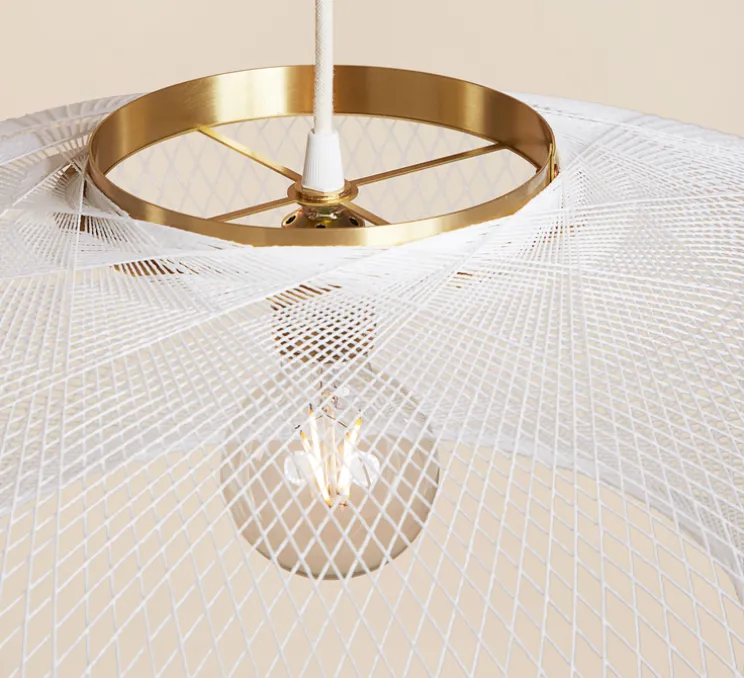 Suspension, UFO Full, Small, blanc, Ø40cm, H12cm - Atelier Robotiq