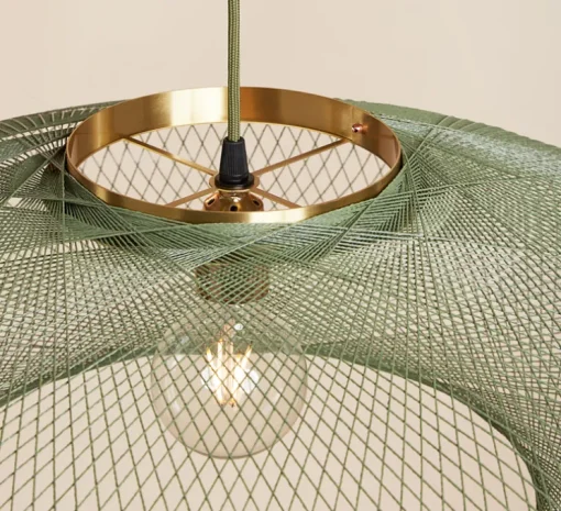 Suspension, UFO full, small, vert, Ø40cm, H12cm - Atelier Robotiq
