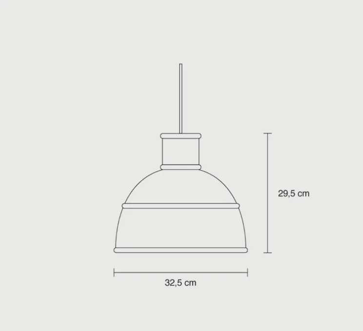 Suspension, Unfold, gris clair, Ø32,5cm, H29,5cm - Muuto