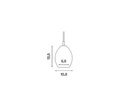 Suspension, unika, gris, H13,5cm - Northern