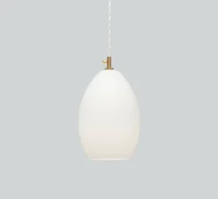Suspension, Unika large, blanc opal, Ø14cm, H20cm - Northern