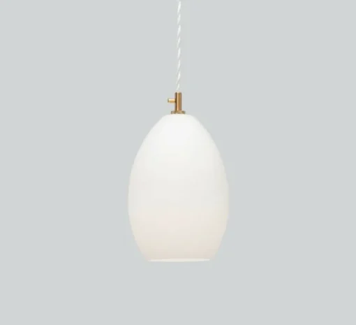 Suspension, Unika large, blanc opal, Ø14cm, H20cm - Northern