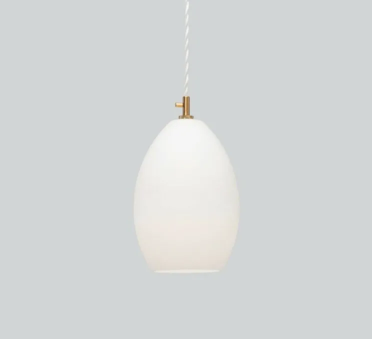 Suspension, Unika large, blanc opal, Ø14cm, H20cm - Northern