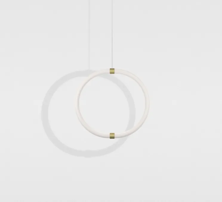 Suspension, Unseen, Lampe O, LED, dim, 2700K, 660 lm, L47cm, H7cm - Petite Friture