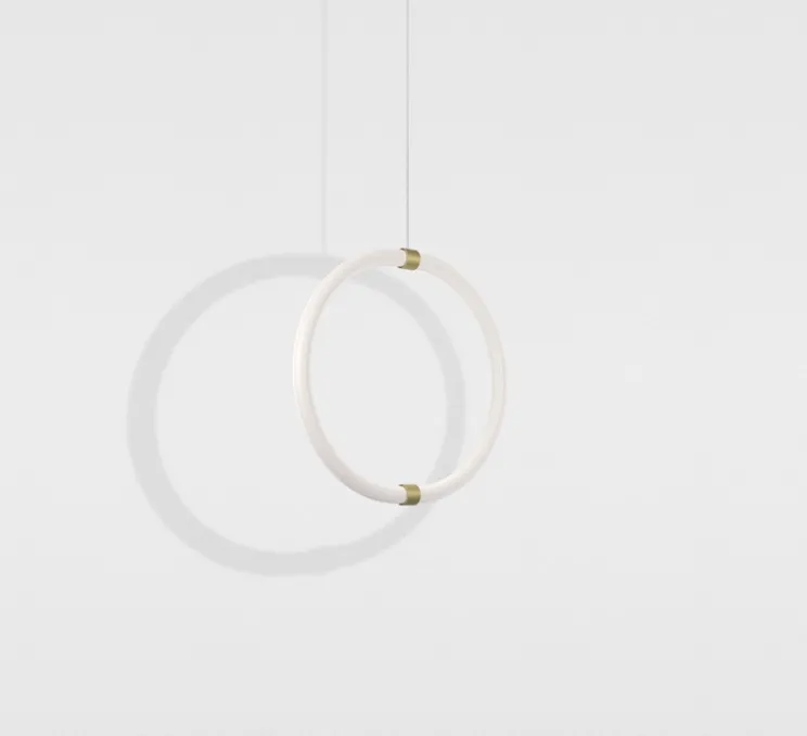 Suspension, Unseen, Lampe O, LED, dim, 2700K, 660 lm, L47cm, H7cm - Petite Friture