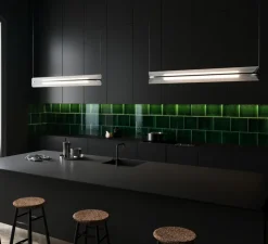 Suspension, Vale 1 Dali, transparent, anthracite, LED dimmable, 2700K, 1115lm, L102cm, H15cm - A-N-D