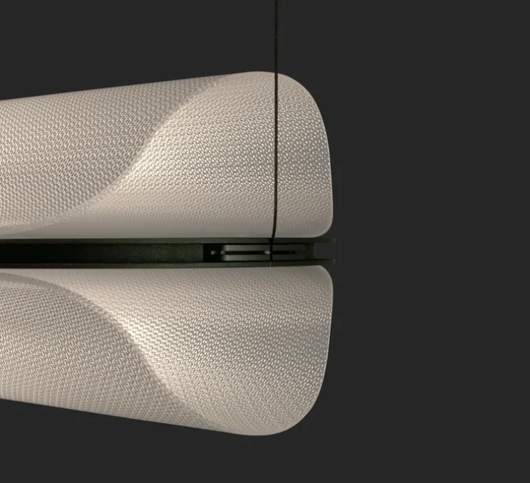 Suspension, Vale 1 Dali, transparent, anthracite, LED dimmable, 2700K, 1115lm, L102cm, H15cm - A-N-D
