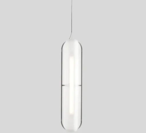 Suspension, Vale 1 Dali, transparent, anthracite, LED dimmable, 2700K, 1115lm, L102cm, H15cm - A-N-D