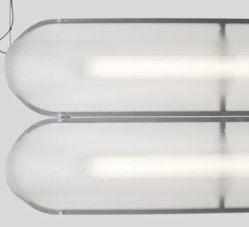 Suspension, Vale 2 Dali, transparent, anthracite, LED, 2700K, 2230lm, L102cm, H15cm - A-N-D