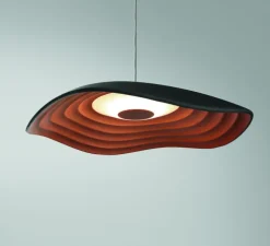 Suspension, Valentina S/24, noir et cuivre, LED, 2700K, 715lm, Ø24cm, H20cm - Bover