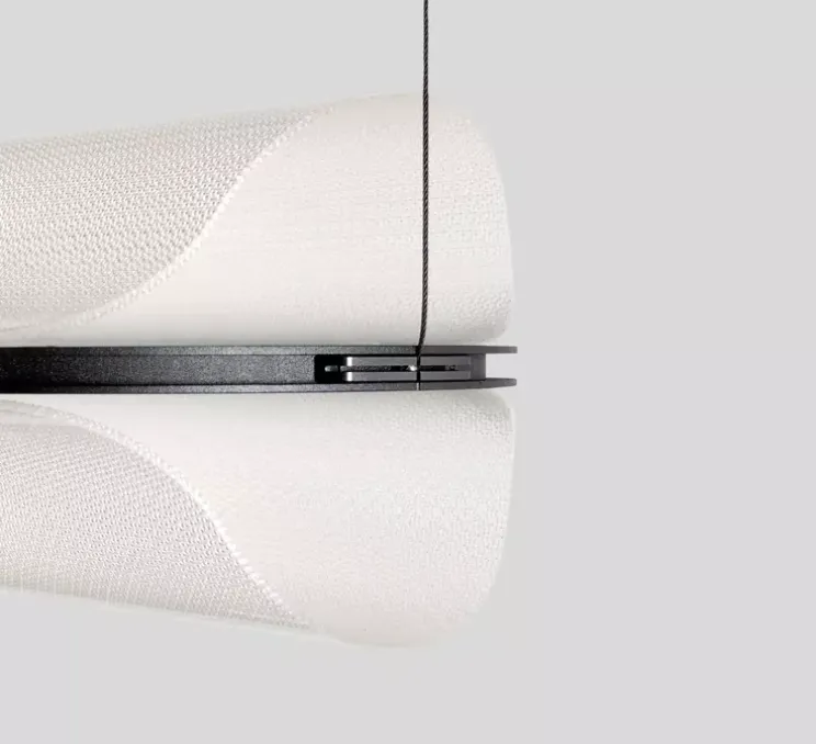 Suspension, Vale-P, transparent, anthracite, LED, dimmable, phase-cut, 2700K, 1388lm, L102cm, H16cm - A-N-D