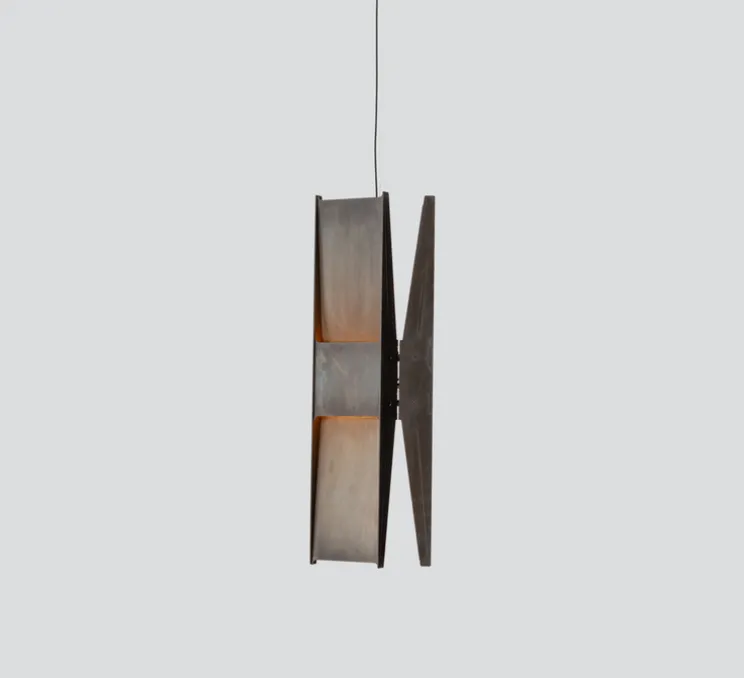 Suspension, Vector, 3 panneaux, noir, LED, dim, coupure de phase, 2700K, Ø22cm, H58cm - A-N-D