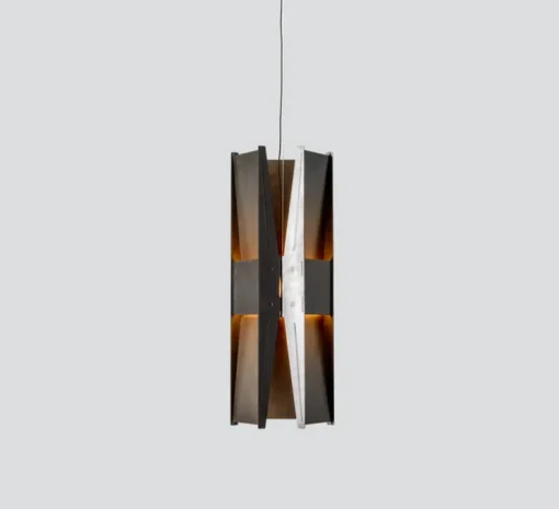 Suspension, Vector, 3 panneaux, noir, LED, dim, coupure de phase, 2700K, Ø22cm, H58cm - A-N-D