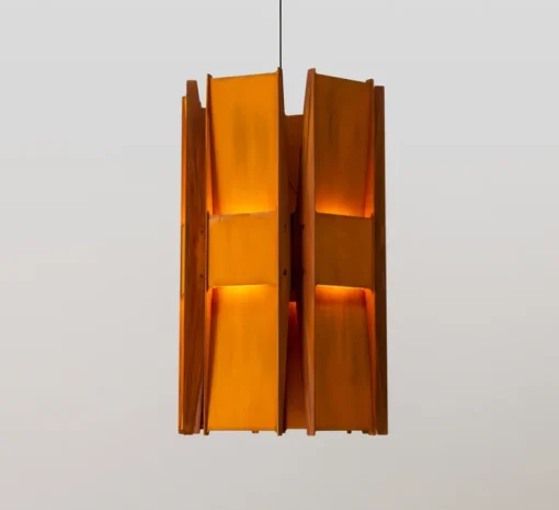 Suspension, Vector, 6 panneaux, rouille, LED, dim, coupure de phase, 2700K, L22cm, H58cm - A-N-D