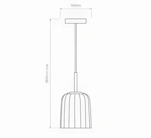 Suspension, Veo 180, bronze, Ø16,3cm, H18cm - Astro